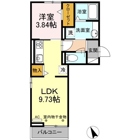 アイティーオーＤーｒｏｏｍ東新町　南館の物件間取画像