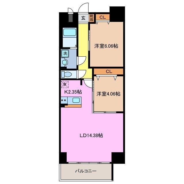 S-FORT四日市arcamの物件間取画像