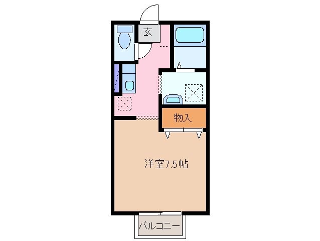 赤堀駅 徒歩8分 1階の物件間取画像