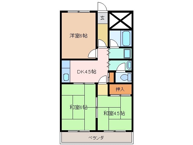 松岡ビルの物件間取画像