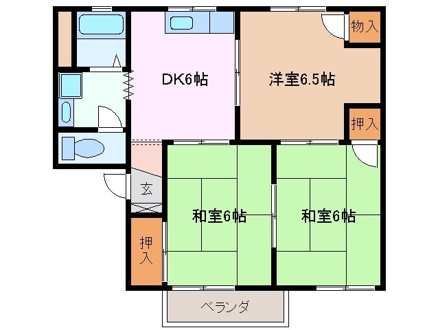 コンフォール　Ｃ棟の物件間取画像