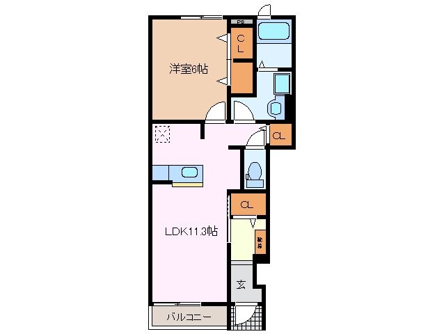 西日野駅 徒歩10分 1階の物件間取画像