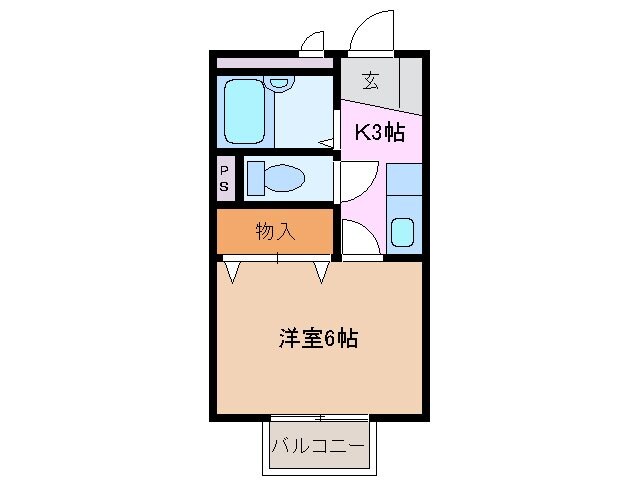 西日野駅 徒歩21分 2階の物件間取画像