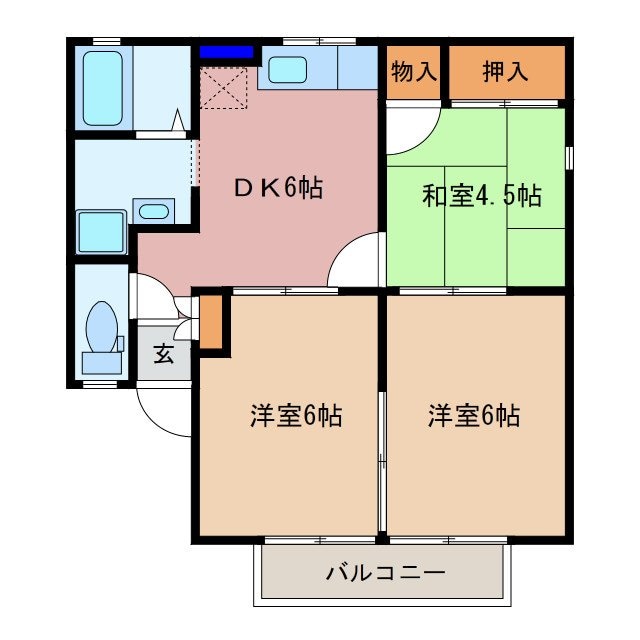 ルミエール1996　Aの物件間取画像