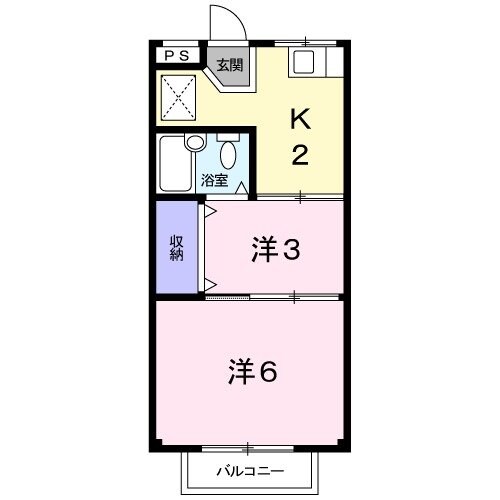 塩浜駅 徒歩15分 2階の物件間取画像