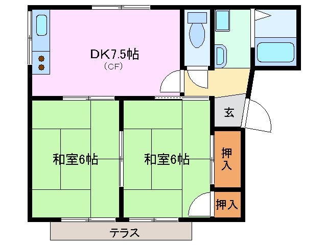 メゾン東川の物件間取画像