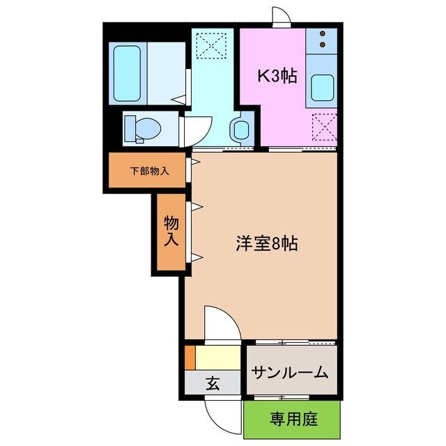 ラ・トレフルの物件間取画像