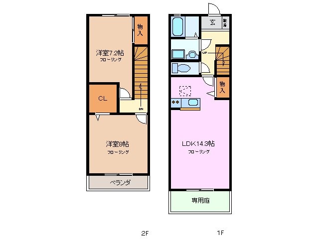 リッツハウス　Ｅ棟の物件間取画像