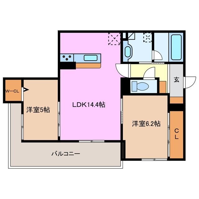 ディーシャンブル石塚町の物件間取画像