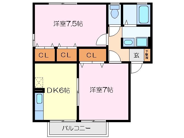 シトラスの風　Ａの物件間取画像