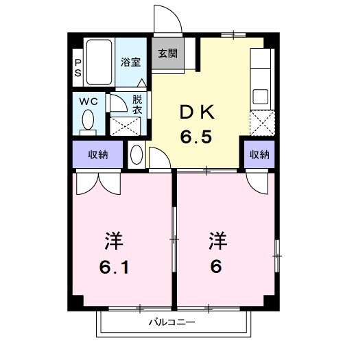 グリーンハイツの物件間取画像