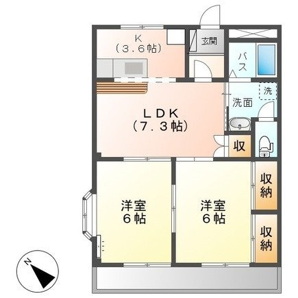 メゾンファンの物件間取画像