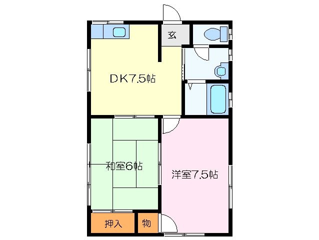 牧野住宅の物件間取画像