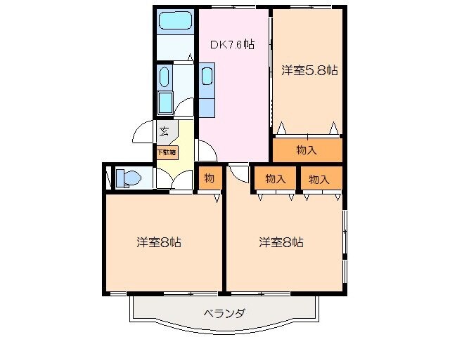 ソレイユ１０の物件間取画像