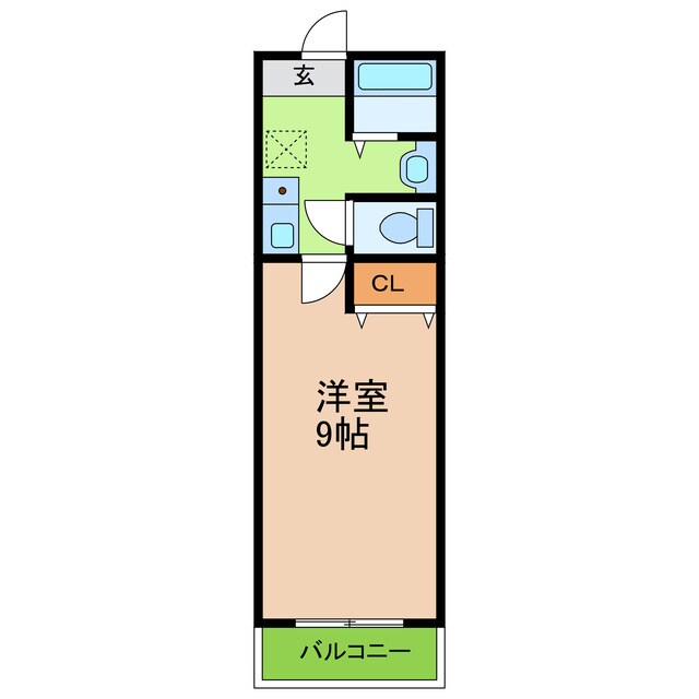 星ヶ丘駅 バス15分  「名鉄バス 神明」停下車：停歩2分 2階の物件間取画像