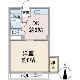 一社駅 徒歩3分 2階の物件間取画像