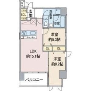 一社駅 徒歩7分 13階の物件間取画像
