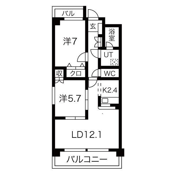 ハイツK&Sの物件間取画像