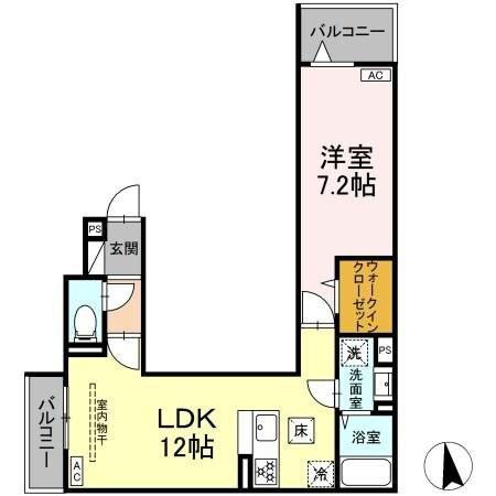 セレスティア亀有の物件間取画像