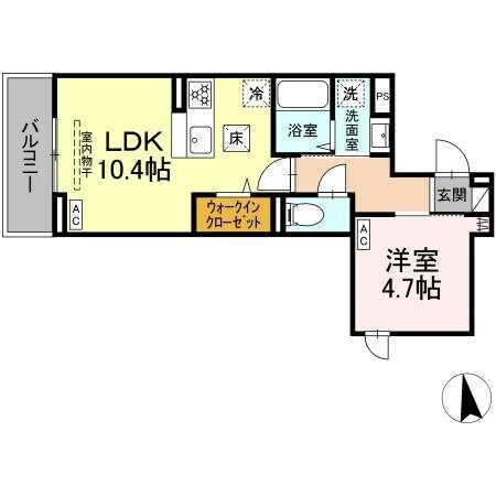 セレスティア亀有の物件間取画像