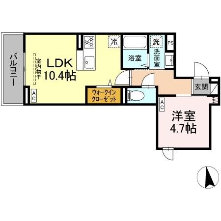 セレスティア亀有の物件間取画像