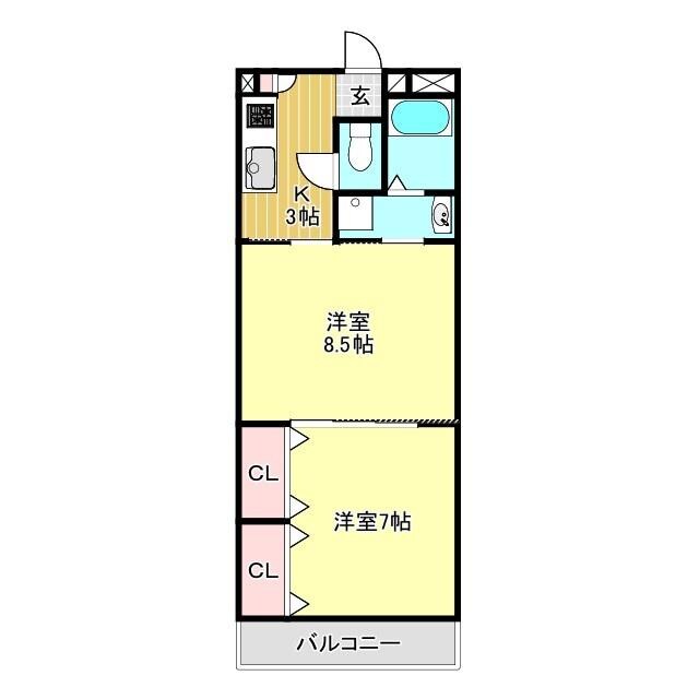 フォレスト壱番館の物件間取画像