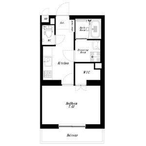 フラット麻布IIIの物件間取画像
