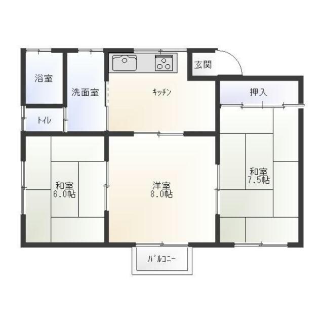 ポニーヒルハイツCの物件間取画像