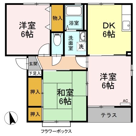 エスポワール Ｂの物件間取画像