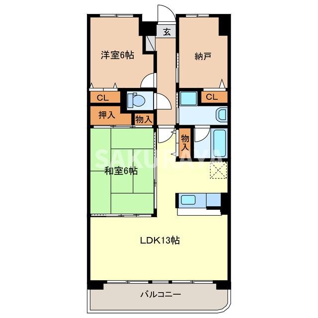 ローゼンクローネの物件間取画像