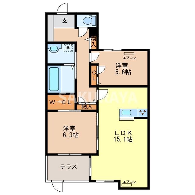 アリスティオの物件間取画像