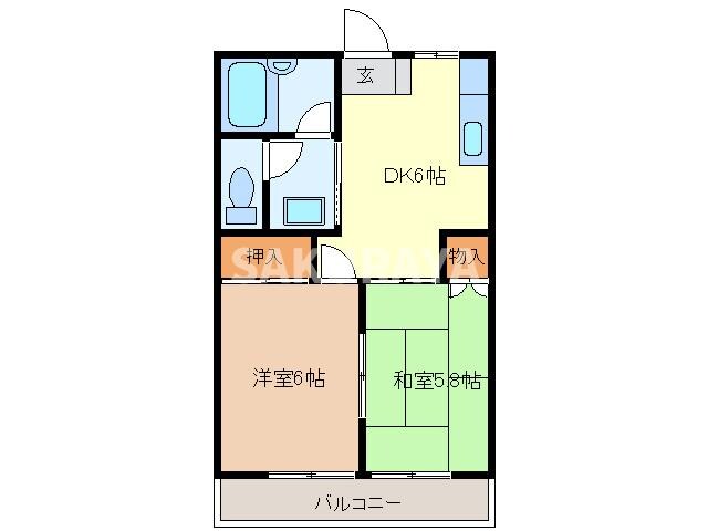 グリーンヒルズ（末広町）の物件間取画像