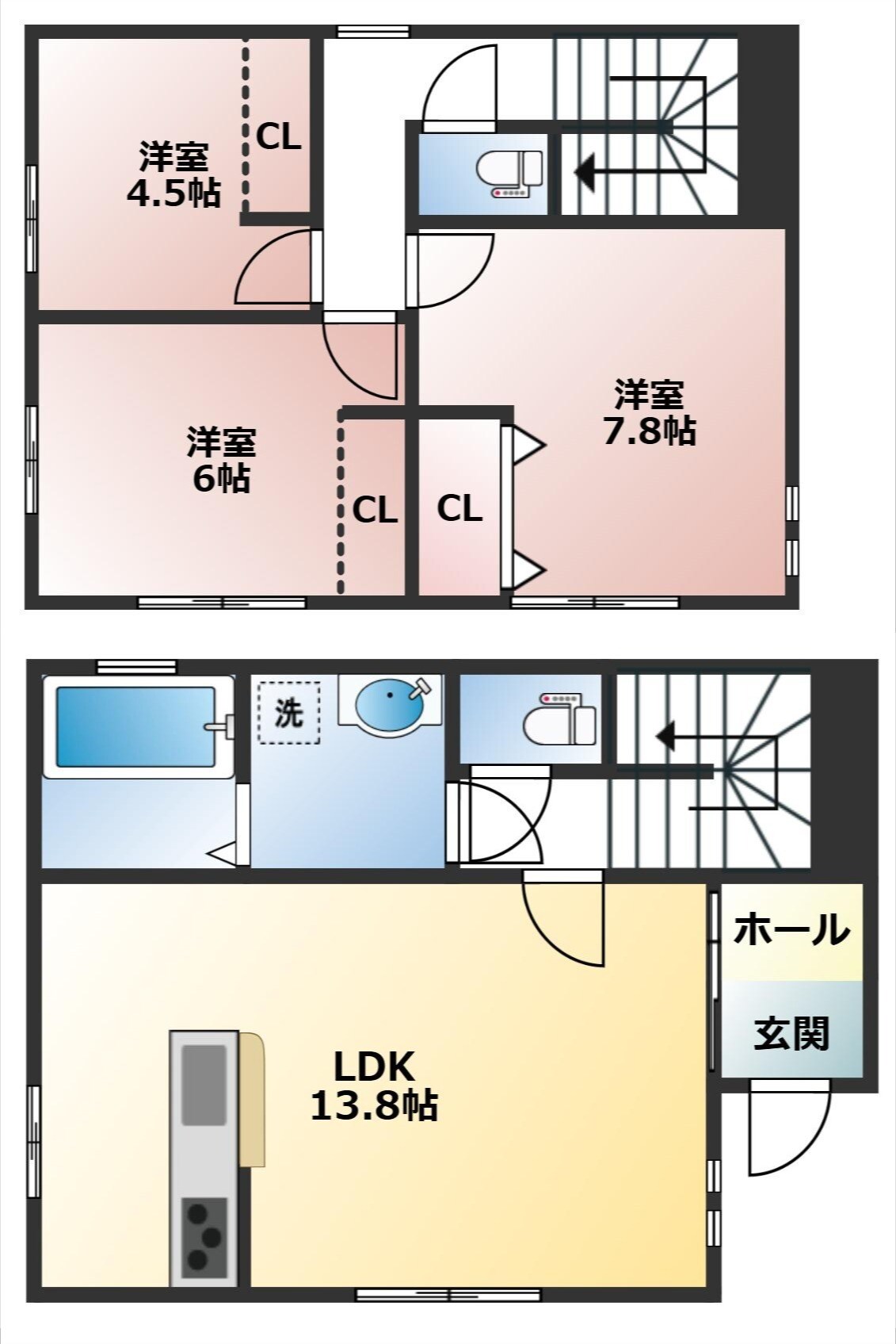 ベルメゾンⅢの物件間取画像