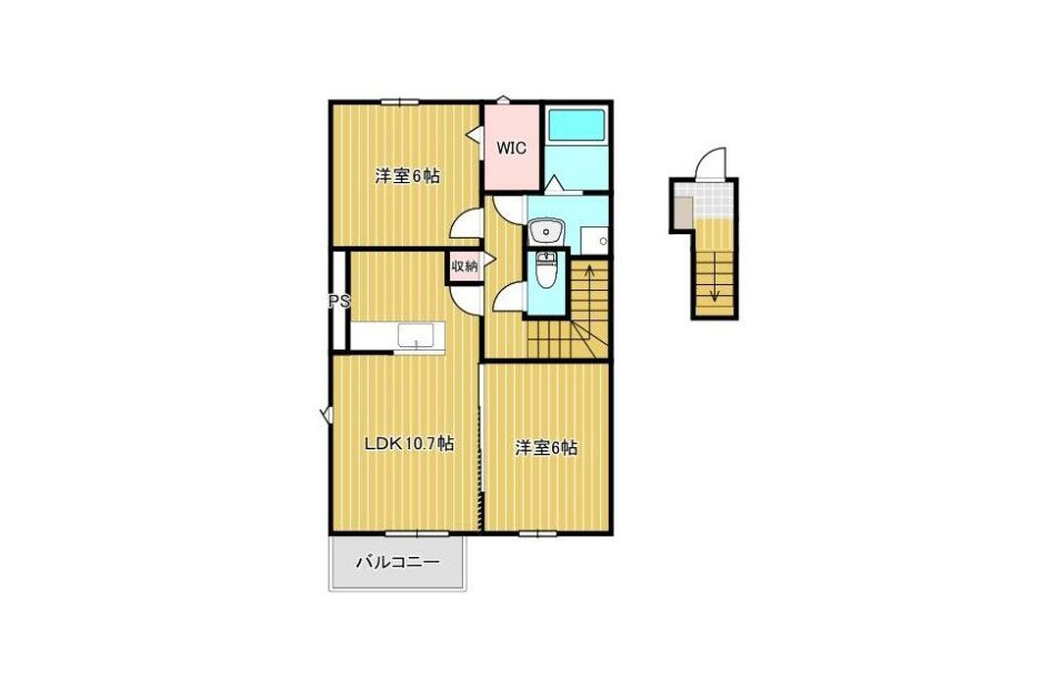 アクア勅使Ⅰの物件間取画像