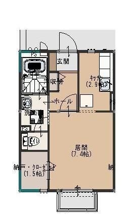 サニーサイド1の物件間取画像