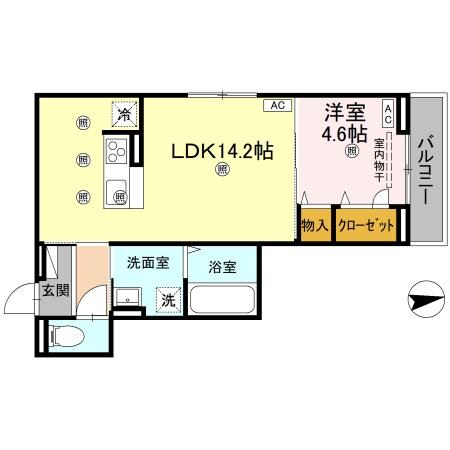 セレノアールBの物件間取画像