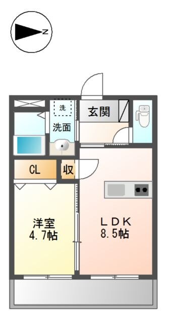 ミラフローレスの物件間取画像