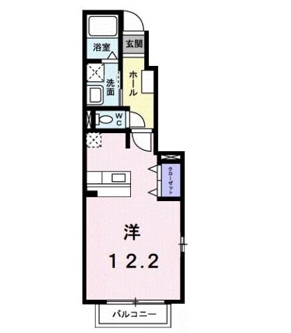 メデューセ　Ｍの物件間取画像