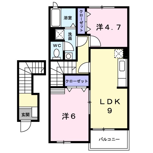 ラ・フェスタＣの物件間取画像