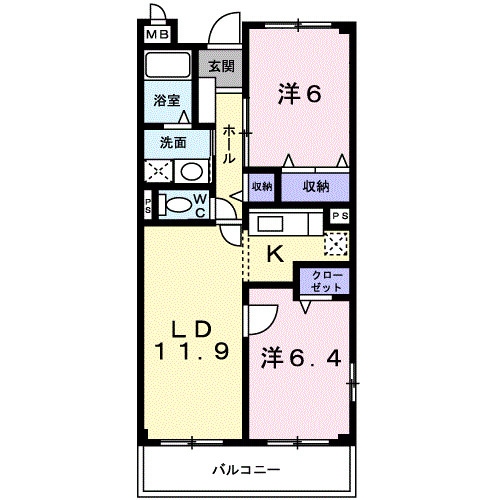ファインヴァルトの物件間取画像