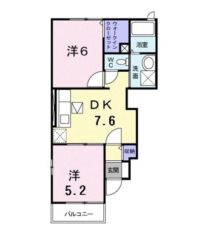 福島コーポラスⅢの物件間取画像