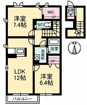 シャーメゾン　Ajiの物件間取画像