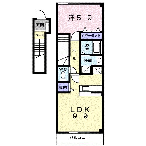 イリス　セゾン　Ｂの物件間取画像