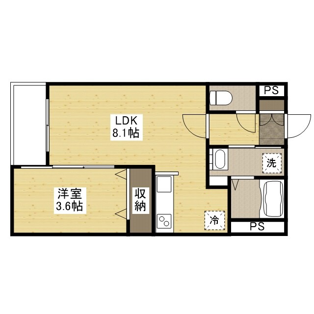 月光福山東壱番館の物件間取画像