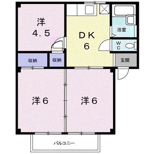 シティハイツみのかみＡの物件間取画像