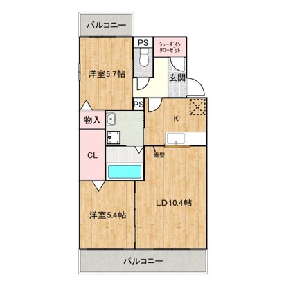 曙町１丁目新築マンションの物件間取画像
