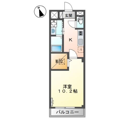 グランコスモＢの物件間取画像