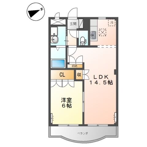 メゾン・グロワールの物件間取画像