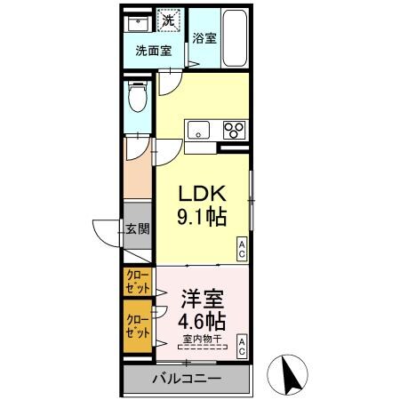 D-residence曙町1丁目の物件間取画像