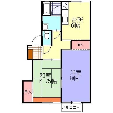 バウム若園の物件間取画像